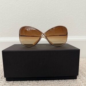 Tom Ford Miranda Gradient Brown Sunglasses